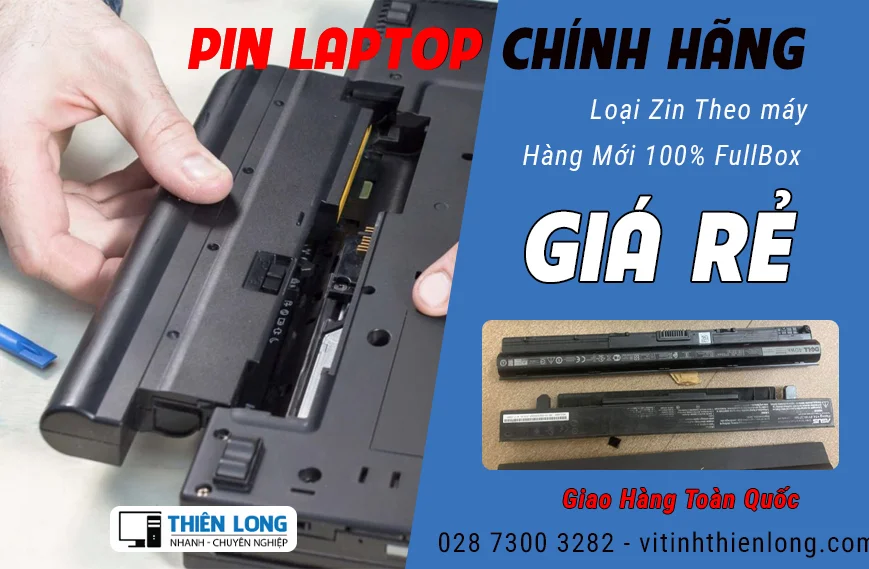 Pin Laptop Giá Rẻ | Vi Tính Thiên Long