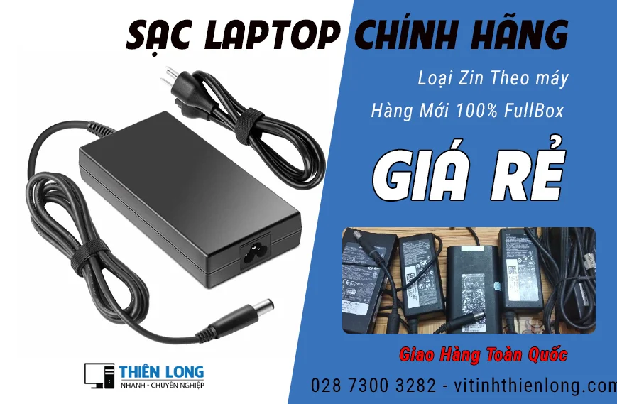 Sạc Laptop Giá Rẻ | Vi Tính Thiên Long